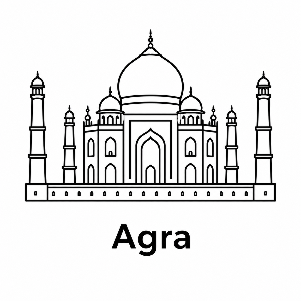 Agra monument icon