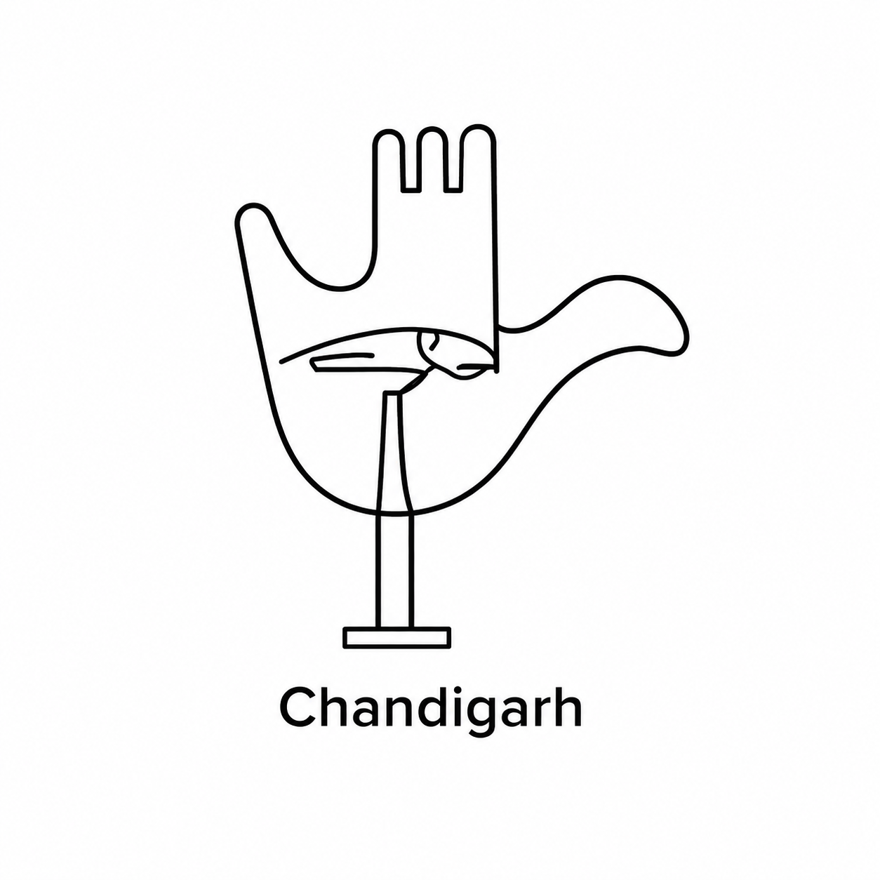 Chandigarh monument icon