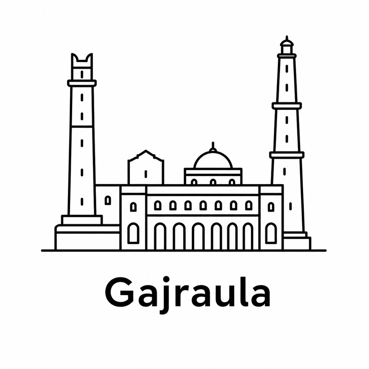 Gajraula monument icon
