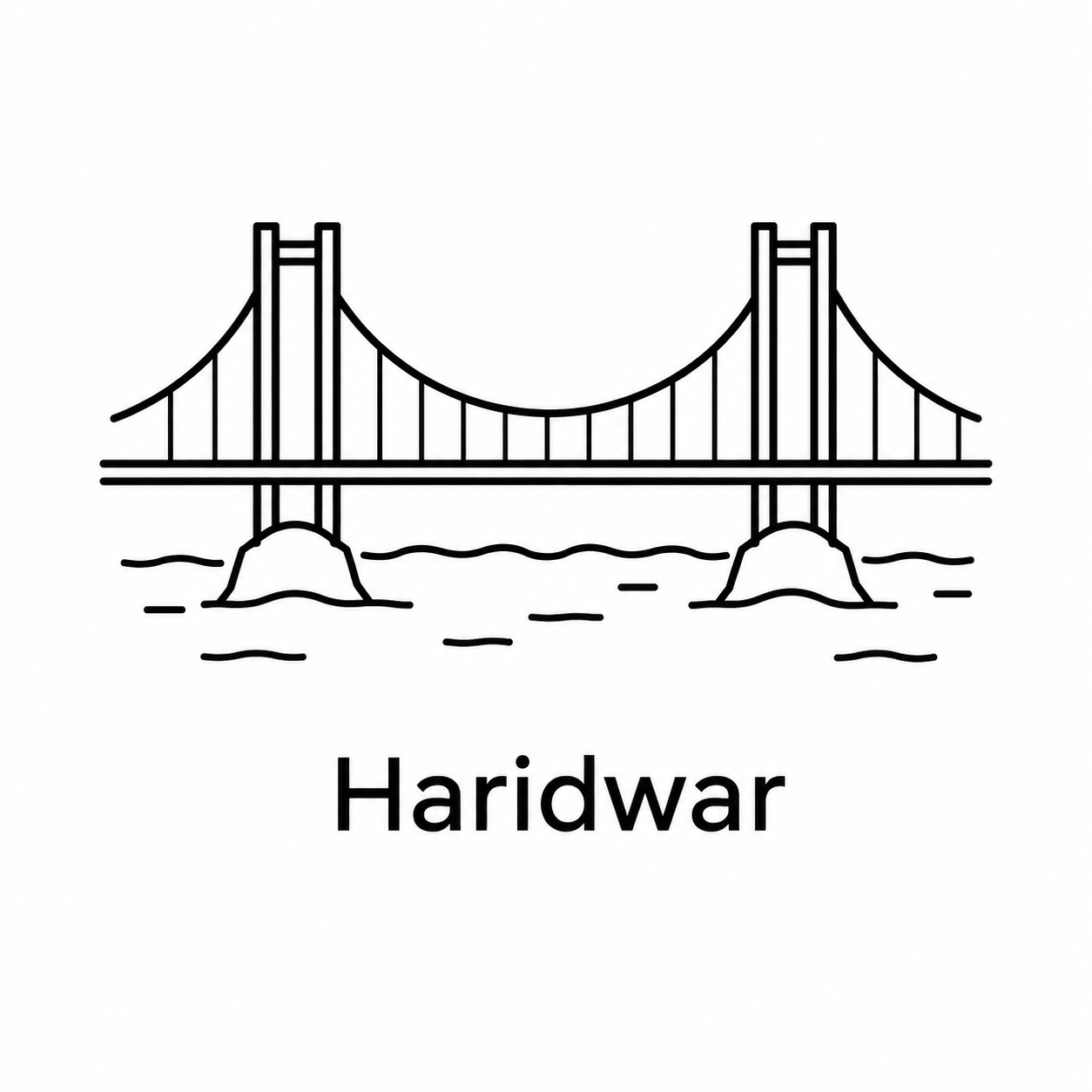 Haridwar monument icon