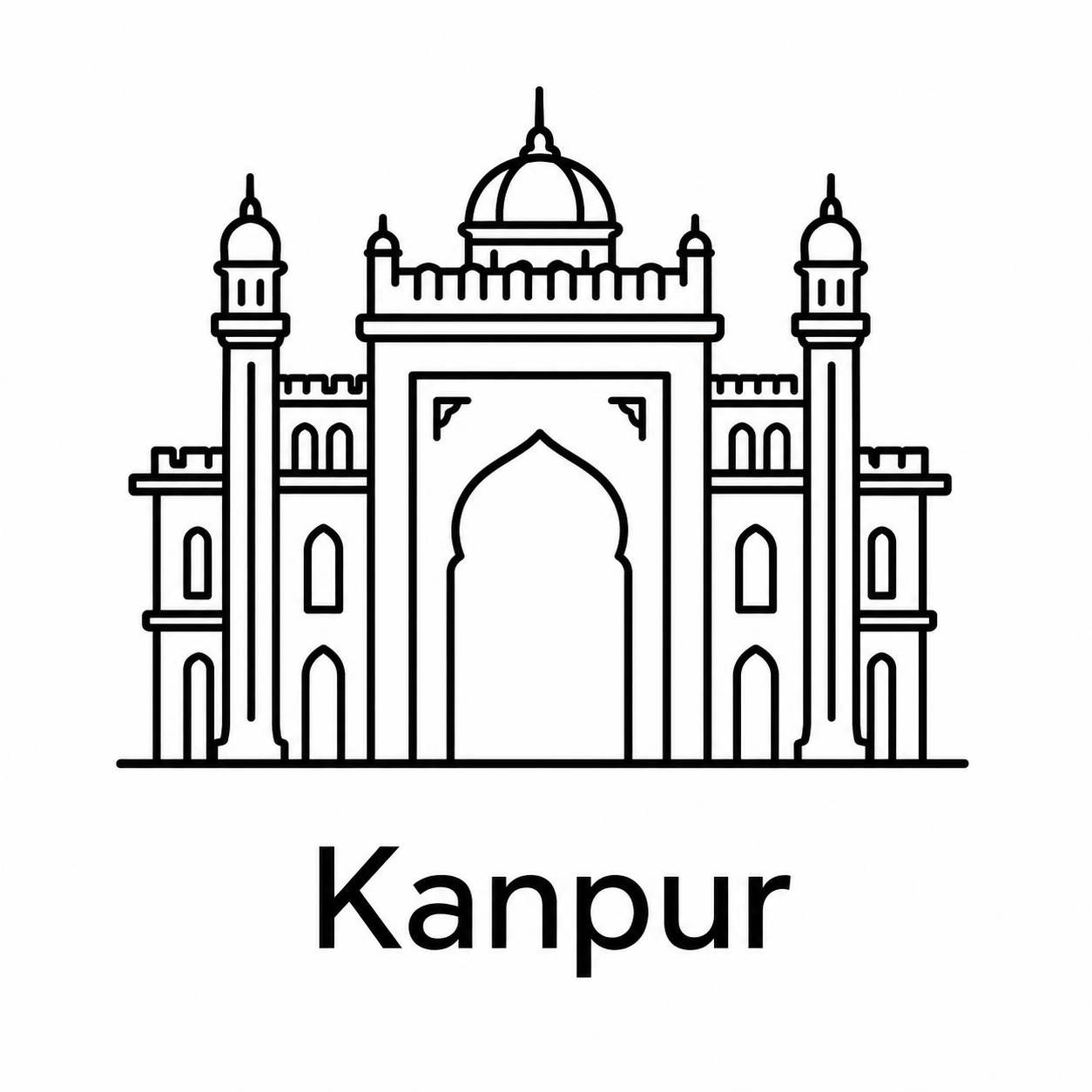 Kanpur monument icon