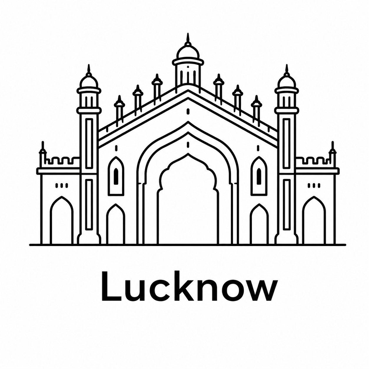 Lucknow monument icon