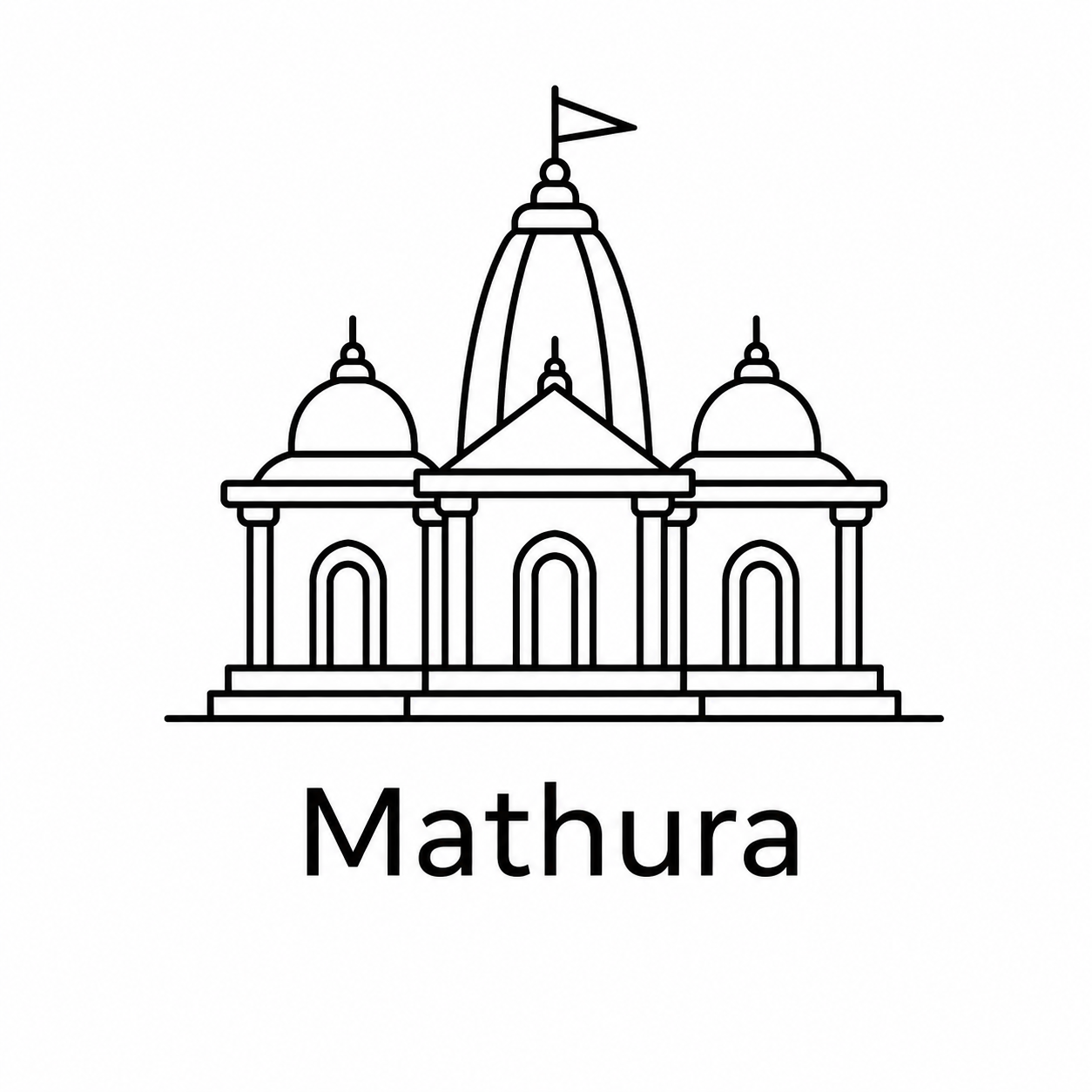 Mathura monument icon