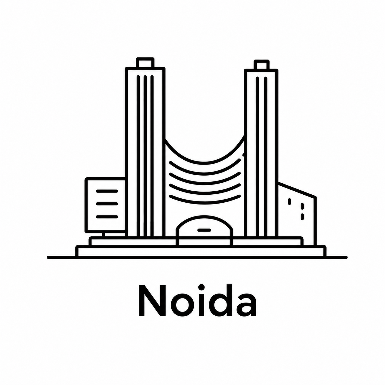 Noida monument icon