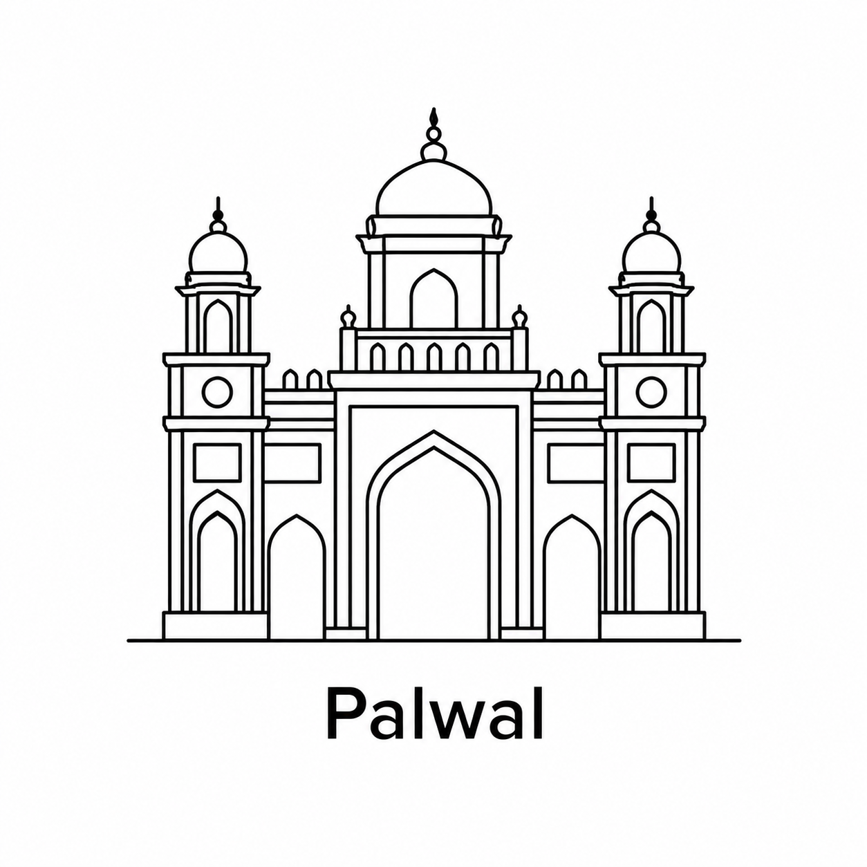 Palwal monument icon