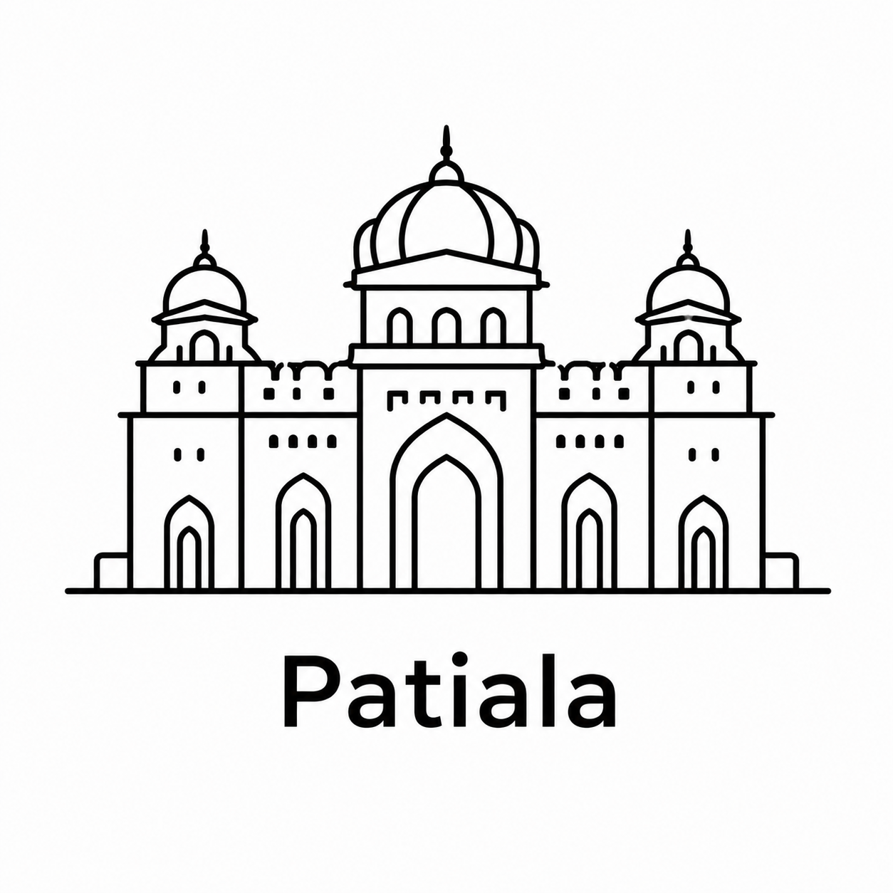 Patiala monument icon