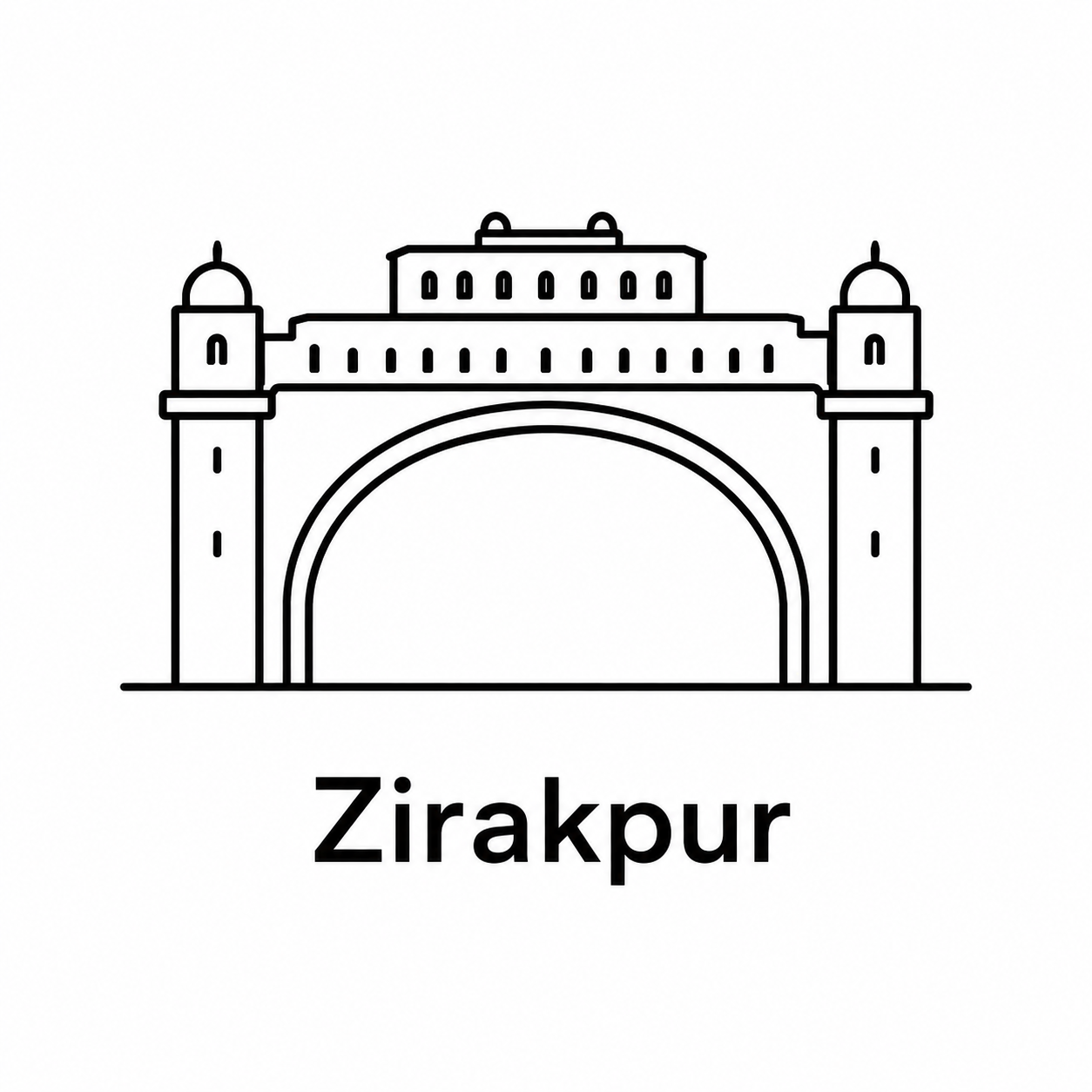 Zirakpur monument icon